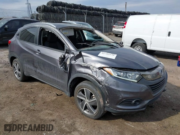 2022 Honda HR-V EX with VIN 3CZRU6H58NM704394, listed as a IAAI auction lot 41709238 with 65,401 mi miles. Bid and sale history available at carsss.com. Image 1.