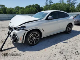 2019 BMW X4 M40i z VIN 5UXUJ5C57KLJ63215, wystawiony jako Copart lot #55150835 z przebiegiem Nie podano mil oraz Szkody całkowita. Historia ofert i sprzedaży dostępna na DreamBid. Obrazek 1.