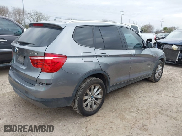 2017 BMW X3 xDrive28i with VIN 5UXWX9C37H0W72650, listed as a IAAI auction lot 41577793 with 116,361 mi miles and . Bid and sale history available at DreamBid. Image 4.