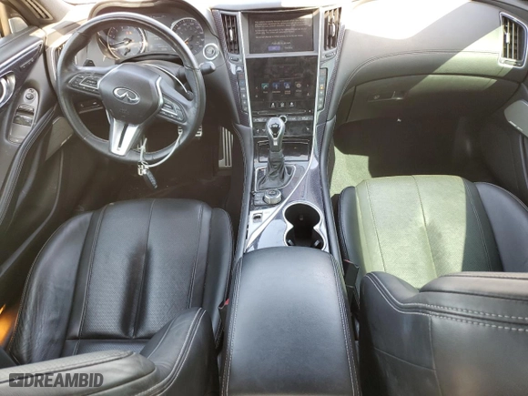 2017 Infiniti Q60 Red Sport 400 with VIN JN1FV7EK7HM610502, listed as a Copart auction lot 48814725 with 94,925 mi miles and Clean Title. Bid and sale history available at carsss.com. Image 8.