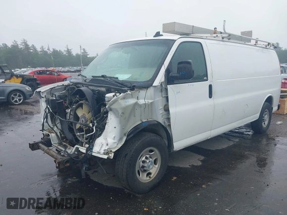2019 Chevrolet Express Cargo with VIN 1GCWGBFP9K1193039, listed as a IAAI auction lot 42482812 with 152,787 mi miles and . Bid and sale history available at DreamBid. Image 2.
