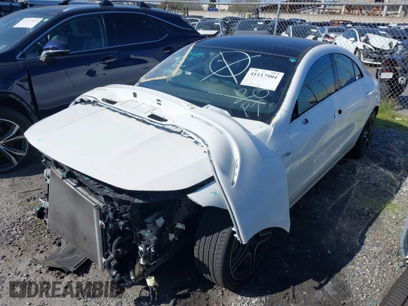 2022 Mercedes-Benz CLA 35 AMG with VIN W1K5J5BB8NN312100, listed as a IAAI auction lot 41117904 with 37,593 mi miles and . Bid and sale history available at DreamBid. Image 2.