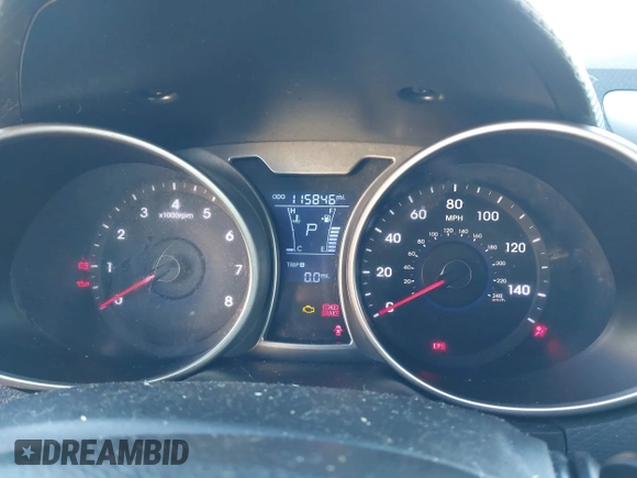 2012 Hyundai Veloster w/Black Int with VIN KMHTC6AD5CU044657, listed as a IAAI auction lot 41896892 with 115,846 mi miles and . Bid and sale history available at DreamBid. Image 7.