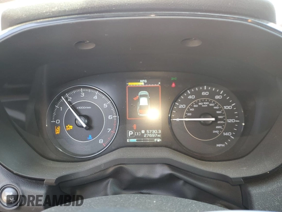 2023 Subaru Impreza Premium with VIN 4S3GKAV61P3600871, listed as a Copart auction lot 54478595 with 27,697 mi miles and Salvage title. Bid and sale history available at DreamBid. Image 9.