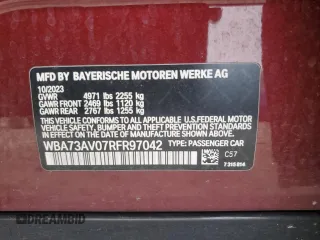 2024 BMW 4 Series 430i xDrive с VIN WBA73AV07RFR97042, выставлен на аукционе Copart как лот 53289715 с пробегом 18 766 миль миль и Списание • Salvage title. История ставок и продаж доступна на DreamBid. Изображение 12.