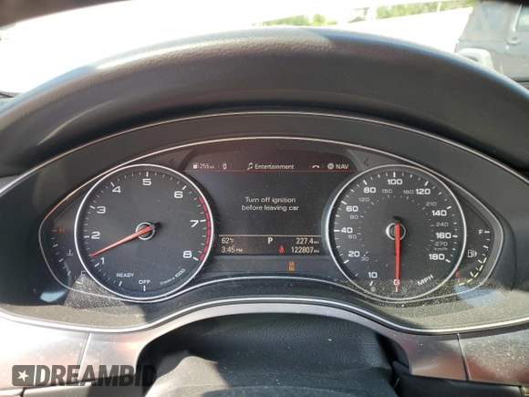 2016 Audi A6 Prestige with VIN WAUHGAFC5GN102023, listed as a Copart auction lot 57486715 with 122,807 mi miles and Salvage title. Bid and sale history available at DreamBid. Image 9.