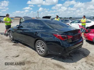 2021 Infiniti Q50 Pure with VIN JN1EV7AP9MM702072, listed as a IAAI auction lot 42232189 with 93,550 mi miles and . Bid and sale history available at DreamBid. Image 3.