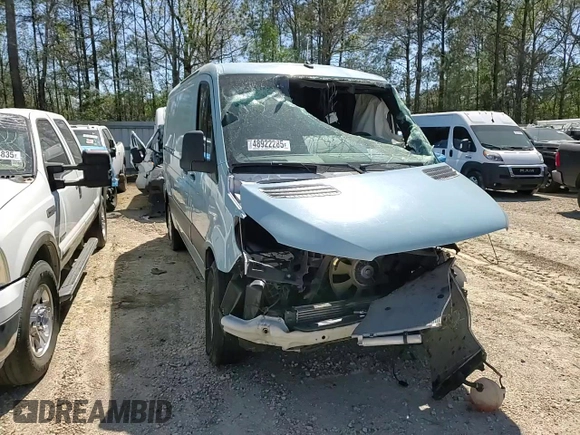 2021 Mercedes-Benz Sprinter Cargo with VIN W1Y4EBHY9MT073313, listed as a Copart auction lot 48922285 with Not Provided miles and Salvage Title. Bid and sale history available at carsss.com. Image 11.