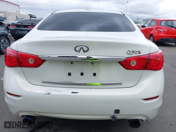2015 Infiniti Q50 Premium with VIN JN1BV7AP1FM348389, listed as a IAAI auction lot 41754694 with 60,618 mi miles and . Bid and sale history available at DreamBid. Image 16.