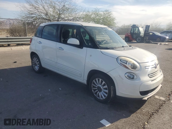 2014 FIAT 500L Easy with VIN ZFBCFABH8EZ018871, listed as a Copart auction lot 52770705 with 198,942 mi miles and Salvage Title. Bid and sale history available at DreamBid. Image 4.