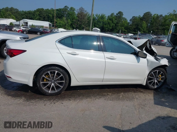 2015 Acura TLX V6 with VIN 19UUB2F35FA006406, listed as a IAAI auction lot 42409538 with Not provided miles and . Bid and sale history available at DreamBid. Image 12.