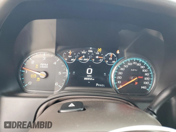 2019 GMC Yukon Denali with VIN 1GKS1CKJ9KR322958, listed as a Copart auction lot 79485874 with 86,512 mi miles and Salvage Title. Bid and sale history available at carsss.com. Image 9.