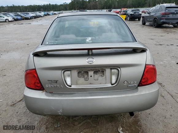 2006 Nissan Sentra 1.8 S with VIN 3N1CB51D26L612737, listed as a Copart auction lot 44734215 with 265,034 mi miles and Salvage Title. Bid and sale history available at carsss.com. Image 6.