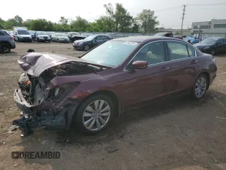 2012 Honda Accord EX with VIN 1HGCP2F79CA074185, listed as a Copart auction lot 60105195 with 147,439 mi miles and Salvage title. Bid and sale history available at DreamBid. Image 1.