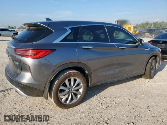 2022 Infiniti QX50 Pure z VIN 3PCAJ5AA6NF117578, wystawiony jako Copart lot #59504895 z przebiegiem 48 873 mil mil oraz Szkoda całkowita • Salvage title. Historia ofert i sprzedaży dostępna na DreamBid. Obrazek 3.