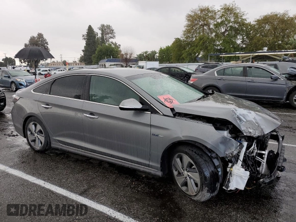2017 Hyundai Sonata Hybrid Limited with VIN KMHE34L33HA075304, listed as a Copart auction lot 42200613 with 0 mi miles. Bid and sale history available at carsss.com. Image 4.