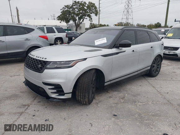 2019 Land Rover Range Rover Velar R-Dynamic SE with VIN SALYL2FVXKA213746, listed as a IAAI auction lot 41403010 with 68,693 mi miles and . Bid and sale history available at DreamBid. Image 2.
