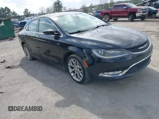 2015 Chrysler 200 C with VIN 1C3CCCEG2FN610445, listed as a IAAI auction lot 41759325 with 143,620 mi miles. Bid and sale history available at carsss.com. Image 1.