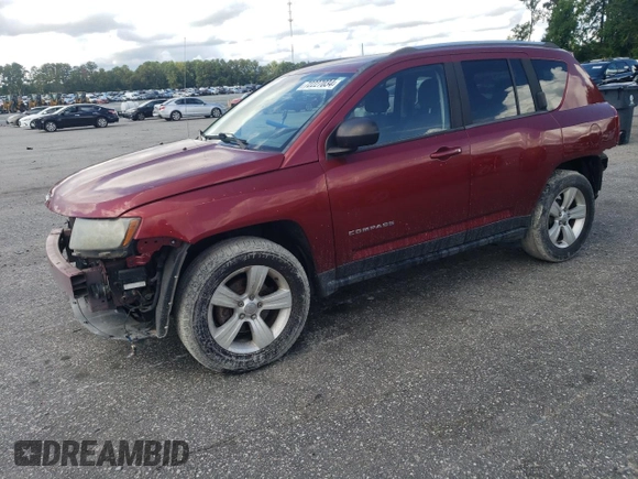 2014 Jeep Compass Sport with VIN 1C4NJCBB1ED648840, listed as a Copart auction lot 72227034 with 148,095 mi miles and Salvage Title. Bid and sale history available at carsss.com. Image 1.
