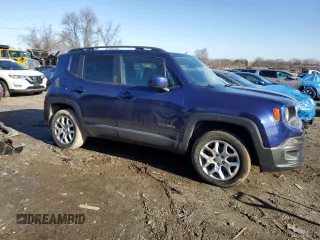 2016 Jeep Renegade Latitude with VIN ZACCJBBT6GPC80444, listed as a Copart auction lot 44315655 with 118,980 mi miles and Salvage Title. Bid and sale history available at carsss.com. Image 4.