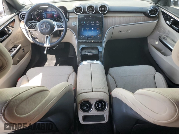2024 Mercedes-Benz C 300 with VIN W1KAF4GB1RR185210, listed as a Copart auction lot 46951815 with 7,052 mi miles and Salvage title. Bid and sale history available at DreamBid. Image 8.
