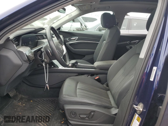 2021 Audi e-tron Premium Plus with VIN WA1LAAGE9MB026280, listed as a Copart auction lot 72775234 with 17,305 mi miles and Salvage Title. Bid and sale history available at DreamBid. Image 7.