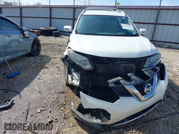 2016 Nissan Rogue SV with VIN KNMAT2MV6GP648053, listed as a IAAI auction lot 41536017 with 127,951 mi miles and . Bid and sale history available at carsss.com. Image 12.