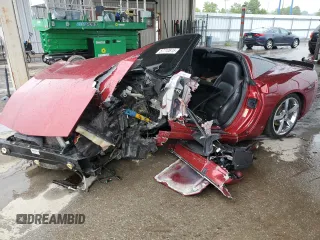 2008 Chevrolet Corvette with VIN 1G1YY26W585134559, listed as a Copart auction lot 57710615 with Not provided miles and Salvage title. Bid and sale history available at DreamBid. Image 1.
