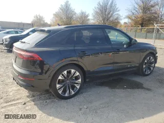 2024 Audi Q8 Prestige with VIN WA1FVBF1XRD004113, listed as a Copart auction lot 77616284 with 7,520 mi miles and Salvage Title. Bid and sale history available at carsss.com. Image 3.