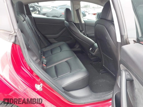 2021 Tesla Model 3 Long Range with VIN 5YJ3E1EB2MF079595, listed as a IAAI auction lot 41621546 with 45,616 mi miles. Bid and sale history available at carsss.com. Image 8.