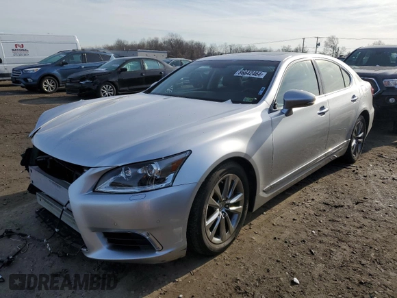 2014 Lexus LS 460 with VIN JTHCL5EF3E5022968, listed as a Copart auction lot 86642464 with 67,680 mi miles and Salvage title. Bid and sale history available at DreamBid. Image 1.