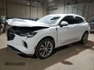 2021 Buick Envision Avenir with VIN LRBFZSR45MD060144, listed as a Copart auction lot 88958375 with 25,968 mi miles and Salvage Title. Bid and sale history available at carsss.com. Image 1.