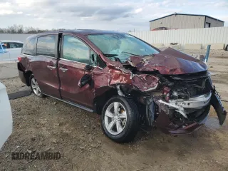 2018 Honda Odyssey EX-L with VIN 5FNRL6H73JB085115, listed as a Copart auction lot 50574975 with 166,626 mi miles and Non Repairable. Bid and sale history available at carsss.com. Image 4.