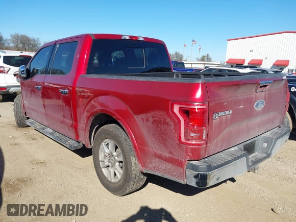 2017 Ford F-150 XL with VIN 1FTEW1CG1HKD07485, listed as a IAAI auction lot 41140015 with 129,555 mi miles. Bid and sale history available at carsss.com. Image 3.