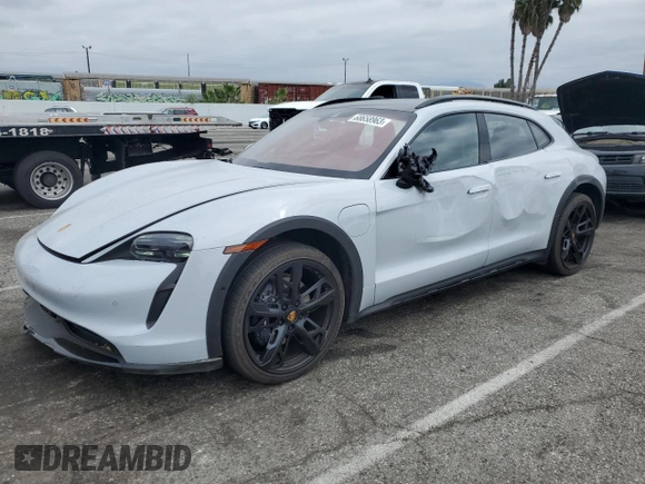 2023 Porsche Taycan 4 with VIN WP0BA2Y13PSA60032, listed as a Copart auction lot 68658963 with 4,572 mi miles and . Bid and sale history available at DreamBid. Image 1.