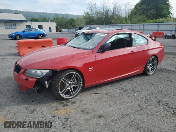 2011 BMW 3 Series 335is with VIN WBAKG1C58BE362906, listed as a Copart auction lot 54688045 with Not provided miles and Salvage title. Bid and sale history available at DreamBid. Image 1.