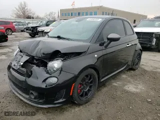 2015 FIAT 500 Abarth with VIN 3C3CFFFH8FT545214, listed as a Copart auction lot 45990335 with 65,964 mi miles and Salvage Title. Bid and sale history available at carsss.com. Image 13.