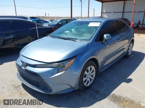 2022 Toyota Corolla LE with VIN JTDEPMAE8NJ227215, listed as a IAAI auction lot 41855168 with 24,563 mi miles and . Bid and sale history available at DreamBid. Image 17.