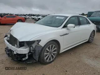 2020 Lincoln Continental Standard with VIN 1LN6L9PK2L5600373, listed as a Copart auction lot 44640525 with 75,050 mi miles and Salvage Title. Bid and sale history available at carsss.com. Image 1.
