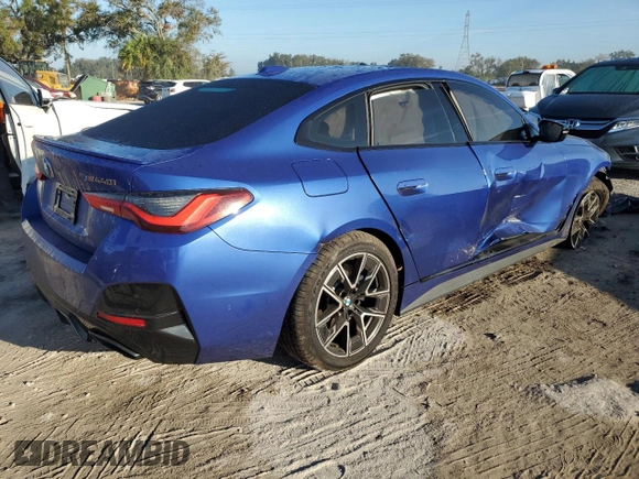 2022 BMW 4 Series M440i xDrive с VIN WBA13AW00NFL94612, выставлен на аукционе Copart как лот 76690314 с пробегом Не указан миль и Списание • Salvage title. История ставок и продаж доступна на DreamBid. Изображение 3.