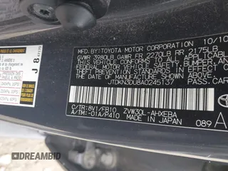 2010 Toyota Prius II z VIN JTDKN3DU8A0245137, wystawiony jako IAAI lot #42080029 z przebiegiem 204 956 mil mil oraz . Historia ofert i sprzedaży dostępna na DreamBid. Obrazek 9.