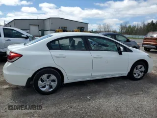 2015 Honda Civic Sedan LX with VIN 19XFB2F59FE000193, listed as a Copart auction lot 54250575 with 154,934 mi miles and Salvage Title. Bid and sale history available at carsss.com. Image 3.