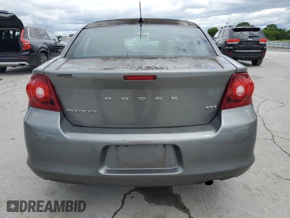 2013 Dodge Avenger SXT with VIN 1C3CDZCB9DN590604, listed as a Copart auction lot 58930125 with 168,586 mi miles and Clean title. Bid and sale history available at DreamBid. Image 6.