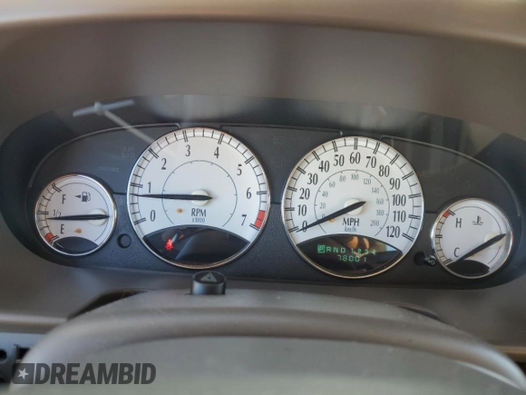 2001 Chrysler Sebring with VIN 1C3AL56U51N651197, listed as a Copart auction lot 74349244 with 78,001 mi miles and Salvage Title. Bid and sale history available at DreamBid. Image 9.