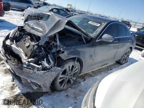 2021 Mercedes-Benz C 300 with VIN W1KWF8EB9MR646467, listed as a Copart auction lot 45903255 with 42,663 mi miles and Salvage Title. Bid and sale history available at carsss.com. Image 1.