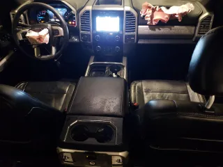 2017 Ford F-350 Platinum with VIN 1FT8W3BT9HEB35728, listed as a Copart auction lot 43594305 with 213,407 mi miles and Salvage Title. Bid and sale history available at DreamBid. Image 8.