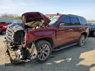 2016 GMC Yukon SLT with VIN 1GKS1BKC9GR394617, listed as a Copart auction lot 46825825 with 144,800 mi miles and Salvage Title. Bid and sale history available at carsss.com. Image 1.