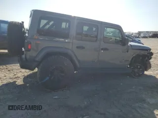 2021 Jeep Wrangler Unlimited Sahara Altitude with VIN 1C4HJXEG0MW632630, listed as a Copart auction lot 51428275 with 36,269 mi miles and Salvage title. Bid and sale history available at DreamBid. Image 3.