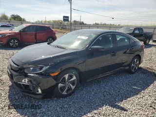 2019 Honda Civic LX with VIN 19XFC2F61KE011429, listed as a Copart auction lot 50883145 with 45,342 mi miles and Salvage Title. Bid and sale history available at DreamBid. Image 1.