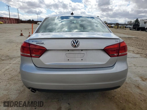 2013 Volkswagen Passat SE w/Sunroof & Nav with VIN 1VWBP7A37DC139517, listed as a Copart auction lot 48500645 with 86,871 mi miles and Salvage Title. Bid and sale history available at carsss.com. Image 6.